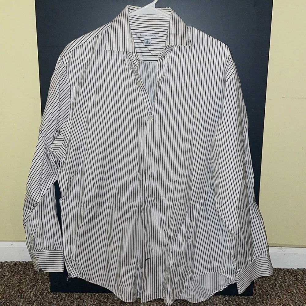 Mens Banana Republic Dress Up Long Sleeve Shirt